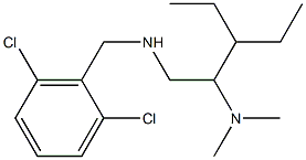 [(2,6-dichlorophenyl)methyl][2-(dimethylamino)-3-ethylpentyl]amine Struktur