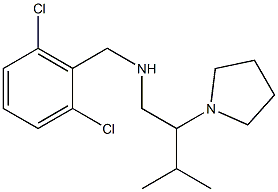 [(2,6-dichlorophenyl)methyl][3-methyl-2-(pyrrolidin-1-yl)butyl]amine Struktur