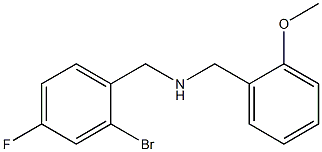 [(2-bromo-4-fluorophenyl)methyl][(2-methoxyphenyl)methyl]amine Struktur