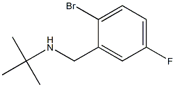 [(2-bromo-5-fluorophenyl)methyl](tert-butyl)amine Struktur