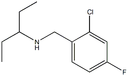 [(2-chloro-4-fluorophenyl)methyl](pentan-3-yl)amine Struktur