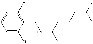 [(2-chloro-6-fluorophenyl)methyl](6-methylheptan-2-yl)amine Struktur