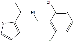 [(2-chloro-6-fluorophenyl)methyl][1-(thiophen-2-yl)ethyl]amine Struktur