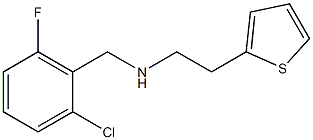 [(2-chloro-6-fluorophenyl)methyl][2-(thiophen-2-yl)ethyl]amine Struktur