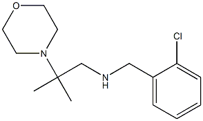 [(2-chlorophenyl)methyl][2-methyl-2-(morpholin-4-yl)propyl]amine Struktur