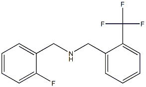 [(2-fluorophenyl)methyl]({[2-(trifluoromethyl)phenyl]methyl})amine Struktur