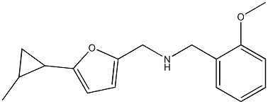 [(2-methoxyphenyl)methyl]({[5-(2-methylcyclopropyl)furan-2-yl]methyl})amine Struktur