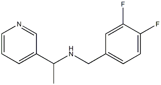 [(3,4-difluorophenyl)methyl][1-(pyridin-3-yl)ethyl]amine Struktur