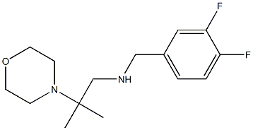 [(3,4-difluorophenyl)methyl][2-methyl-2-(morpholin-4-yl)propyl]amine Struktur