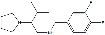 [(3,4-difluorophenyl)methyl][3-methyl-2-(pyrrolidin-1-yl)butyl]amine Struktur