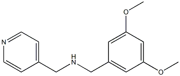 [(3,5-dimethoxyphenyl)methyl](pyridin-4-ylmethyl)amine Struktur