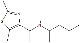 [1-(2,5-dimethyl-1,3-thiazol-4-yl)ethyl](pentan-2-yl)amine Struktur