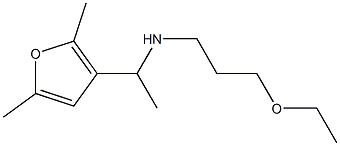 [1-(2,5-dimethylfuran-3-yl)ethyl](3-ethoxypropyl)amine Struktur