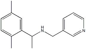 [1-(2,5-dimethylphenyl)ethyl](pyridin-3-ylmethyl)amine Struktur