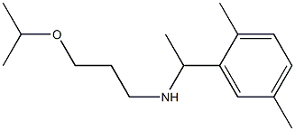 [1-(2,5-dimethylphenyl)ethyl][3-(propan-2-yloxy)propyl]amine Struktur