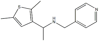 [1-(2,5-dimethylthiophen-3-yl)ethyl](pyridin-4-ylmethyl)amine Struktur