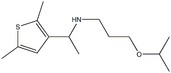 [1-(2,5-dimethylthiophen-3-yl)ethyl][3-(propan-2-yloxy)propyl]amine Struktur