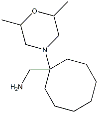 [1-(2,6-dimethylmorpholin-4-yl)cyclooctyl]methanamine Struktur