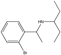 [1-(2-bromophenyl)ethyl](pentan-3-yl)amine Struktur