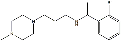 [1-(2-bromophenyl)ethyl][3-(4-methylpiperazin-1-yl)propyl]amine Struktur