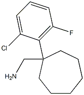 [1-(2-chloro-6-fluorophenyl)cycloheptyl]methanamine Struktur