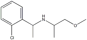 [1-(2-chlorophenyl)ethyl](1-methoxypropan-2-yl)amine Struktur