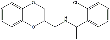 [1-(2-chlorophenyl)ethyl](2,3-dihydro-1,4-benzodioxin-2-ylmethyl)amine Struktur