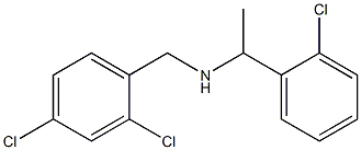 [1-(2-chlorophenyl)ethyl][(2,4-dichlorophenyl)methyl]amine Struktur