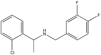 [1-(2-chlorophenyl)ethyl][(3,4-difluorophenyl)methyl]amine Struktur