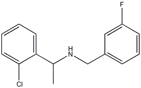 [1-(2-chlorophenyl)ethyl][(3-fluorophenyl)methyl]amine Struktur