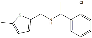 [1-(2-chlorophenyl)ethyl][(5-methylthiophen-2-yl)methyl]amine Struktur