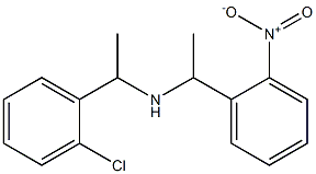 [1-(2-chlorophenyl)ethyl][1-(2-nitrophenyl)ethyl]amine Struktur