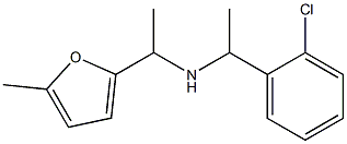 [1-(2-chlorophenyl)ethyl][1-(5-methylfuran-2-yl)ethyl]amine Struktur