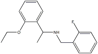 [1-(2-ethoxyphenyl)ethyl][(2-fluorophenyl)methyl]amine Struktur