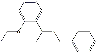 [1-(2-ethoxyphenyl)ethyl][(4-methylphenyl)methyl]amine Struktur