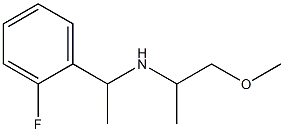 [1-(2-fluorophenyl)ethyl](1-methoxypropan-2-yl)amine Struktur