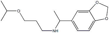 [1-(2H-1,3-benzodioxol-5-yl)ethyl][3-(propan-2-yloxy)propyl]amine Struktur