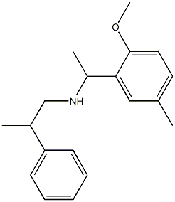 [1-(2-methoxy-5-methylphenyl)ethyl](2-phenylpropyl)amine Struktur