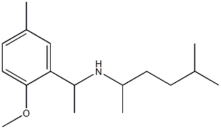 [1-(2-methoxy-5-methylphenyl)ethyl](5-methylhexan-2-yl)amine Struktur