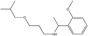 [1-(2-methoxyphenyl)ethyl][3-(2-methylpropoxy)propyl]amine Struktur