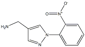 [1-(2-nitrophenyl)-1H-pyrazol-4-yl]methanamine Struktur