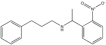 [1-(2-nitrophenyl)ethyl](3-phenylpropyl)amine Struktur