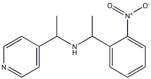 [1-(2-nitrophenyl)ethyl][1-(pyridin-4-yl)ethyl]amine Struktur