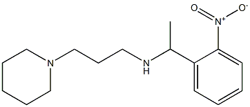 [1-(2-nitrophenyl)ethyl][3-(piperidin-1-yl)propyl]amine Struktur