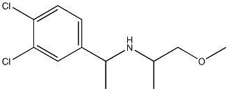 [1-(3,4-dichlorophenyl)ethyl](1-methoxypropan-2-yl)amine Struktur