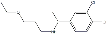 [1-(3,4-dichlorophenyl)ethyl](3-ethoxypropyl)amine Struktur