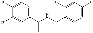 [1-(3,4-dichlorophenyl)ethyl][(2,4-difluorophenyl)methyl]amine Struktur