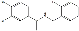 [1-(3,4-dichlorophenyl)ethyl][(2-fluorophenyl)methyl]amine Struktur