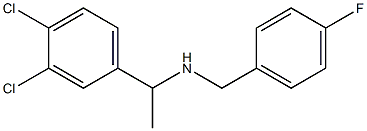 [1-(3,4-dichlorophenyl)ethyl][(4-fluorophenyl)methyl]amine Struktur