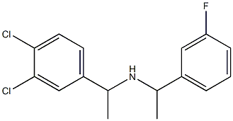 [1-(3,4-dichlorophenyl)ethyl][1-(3-fluorophenyl)ethyl]amine Struktur